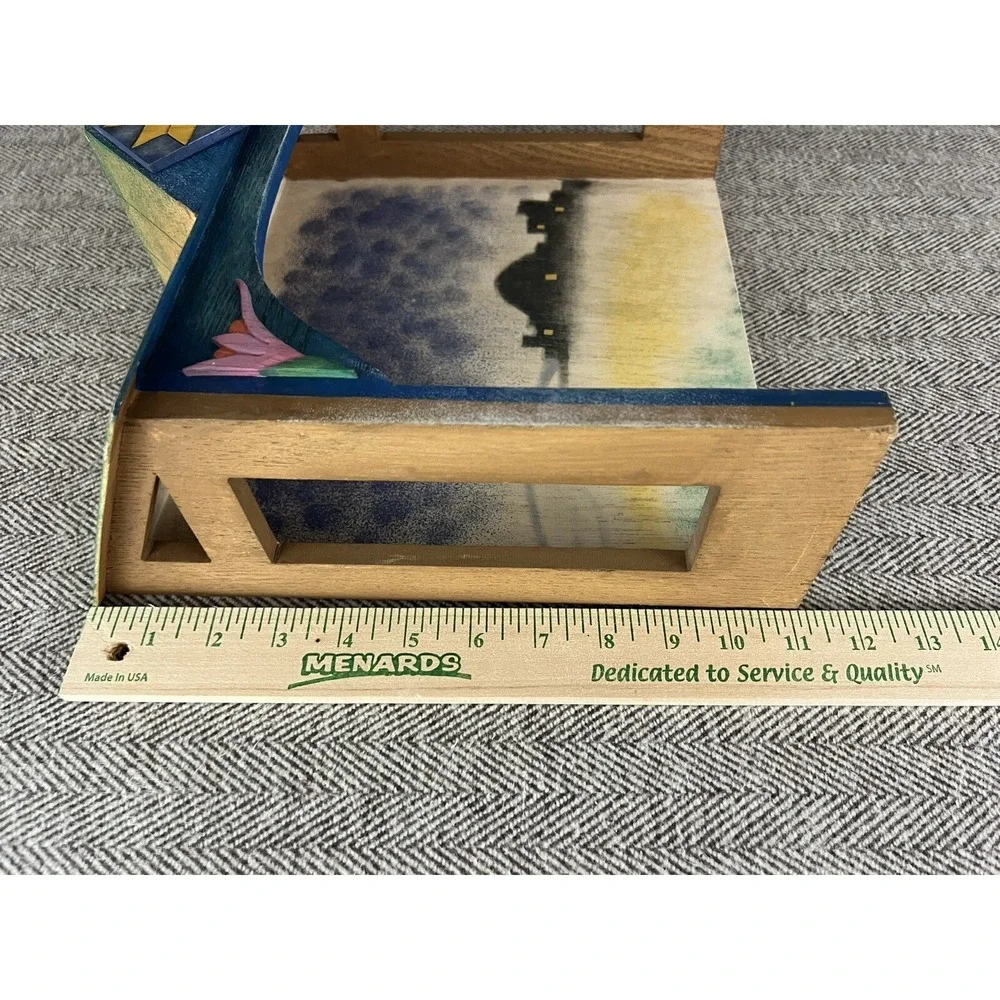 Jim Shore Xmas Nativity Wooden‎ Manger Stable Heartwood Creek Enesco 2003